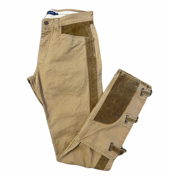 Ralph Lauren Other - Ralph Lauren Canvas And Leather Western Pant
